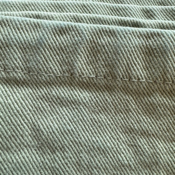 Alex Crane green jeans straight leg button fly high waist size 28 - Picture 6 of 10